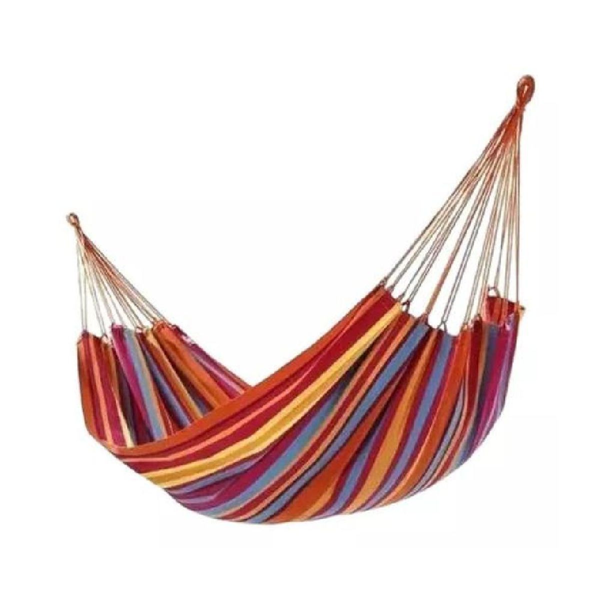 GENERICO - Hamaca 100% algodón premium 2 plazas multicolor