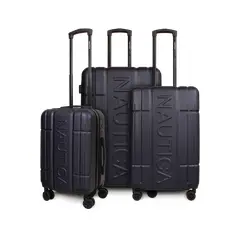 NAUTICA - Set de 3 maletas Amsterdam S+M+L azul