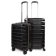 PENGUIN - Pack 2 maletas S+M Rocky negra