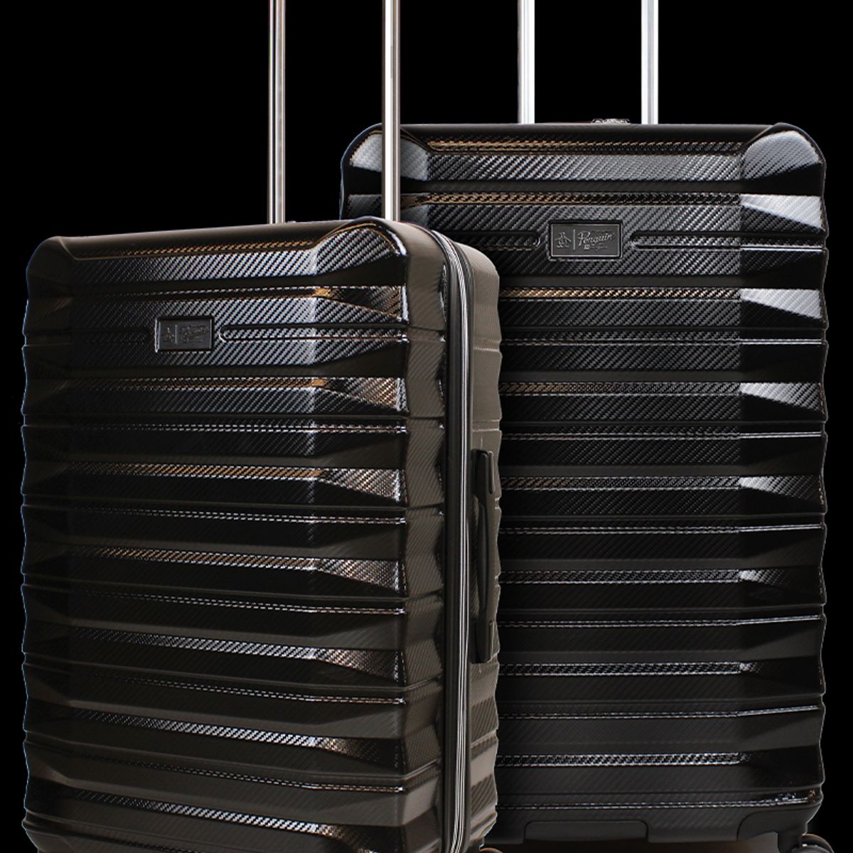 PENGUIN - Pack 2 maletas M+L Rocky negra Penguin