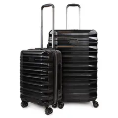 PENGUIN - Pack 2 maletas S+L Rocky negra