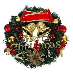 EVERSO - 30cm Corona Navideña Guirnalda Decoracion para colgar en la puerta