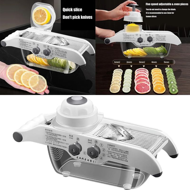 EVERSO - Rallador Picador Cortador Manual Frutas Y Verduras Multiuso