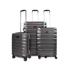 PENGUIN - Set 3 maletas S+M+L Rocky gris