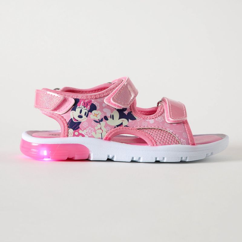 DISNEY - Sandalia Con Luces Niña Amor Minnie Rosado Disney