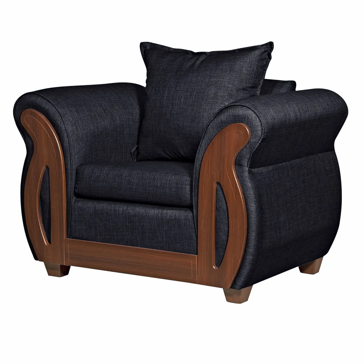 RUZAM MOBEL - SILLÓN 1 CUERPO ISIDORA NEGRO