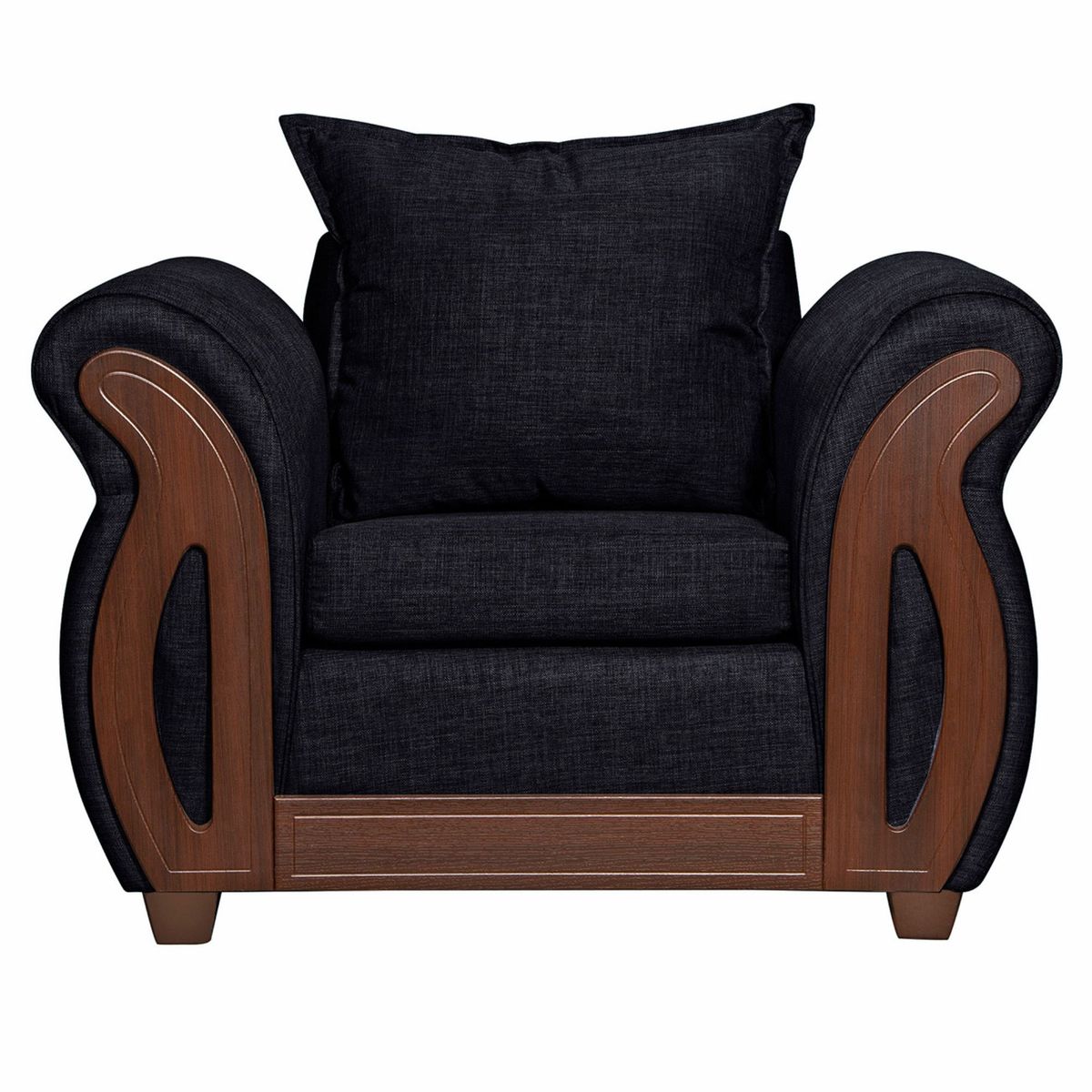 RUZAM MOBEL - SILLÓN 1 CUERPO ISIDORA NEGRO