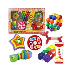 GENERICO - Kit Sensorial Para Niños Autismo - Tdah + Reloj De Burbuja