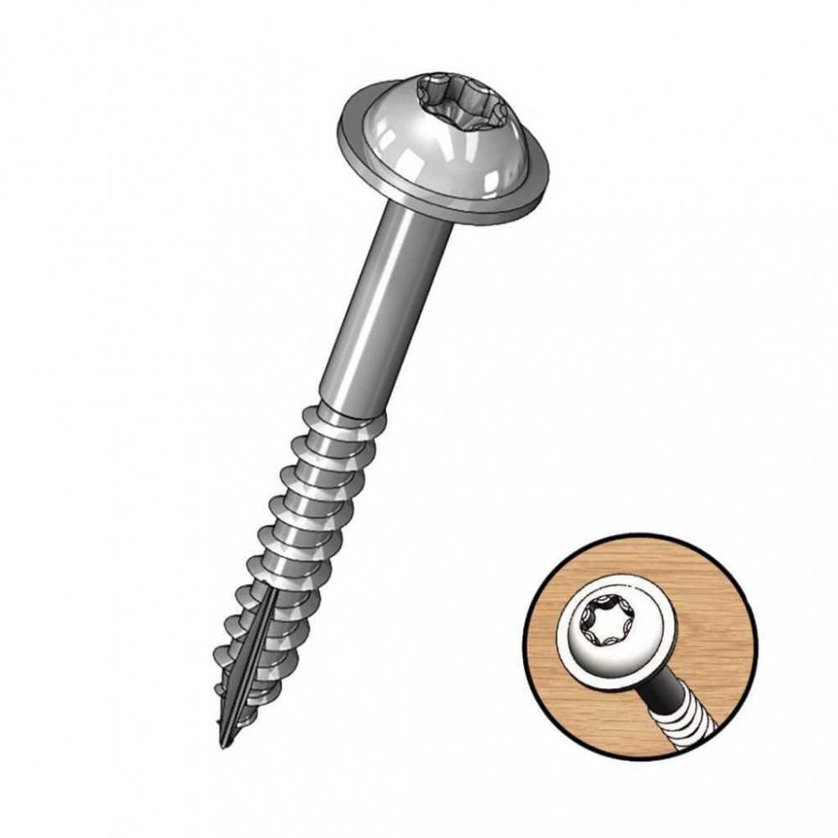 MILESCRAFT - Tornillo De Zinc Hilo Grueso 1-14″ T20 100und Milescraft.