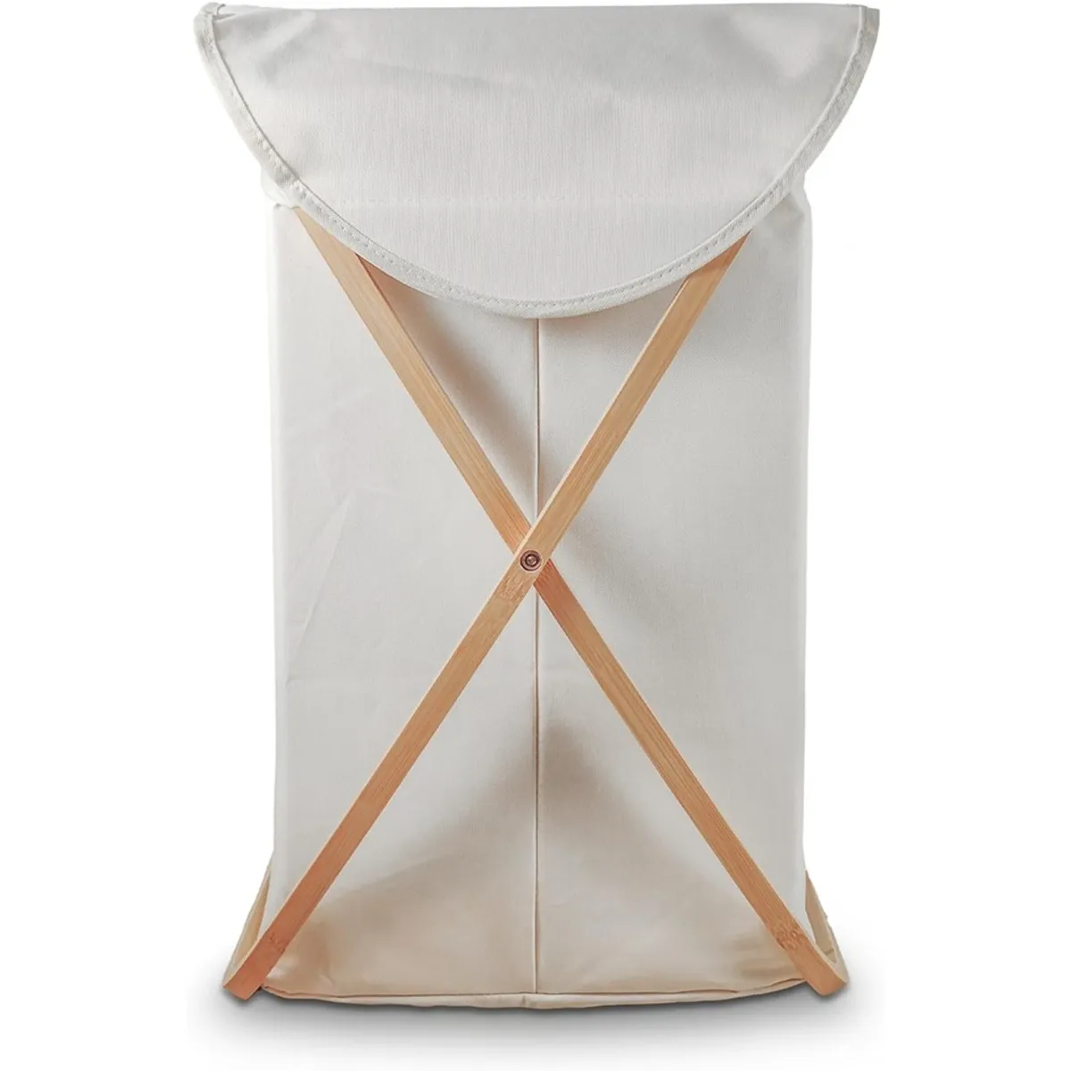 WAKESHOME - Canasto Ropa Sucia Plegable De Bambú
