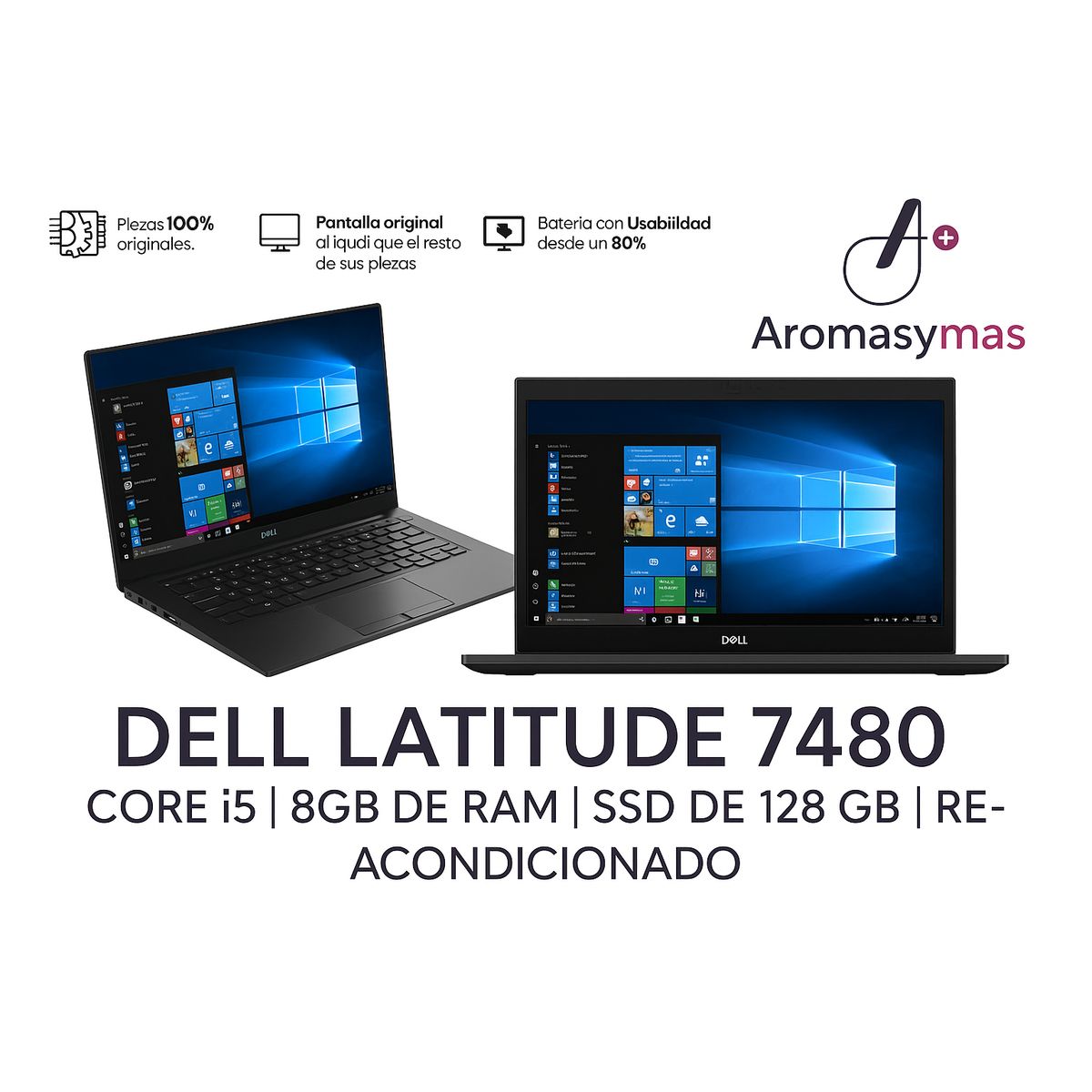 DELL - Dell Latitude 7480 - Core i5 - 8GB de RAM - SSD de 128 GB - Reacondicionado
