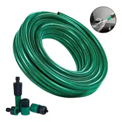 GENERICO - Manguera Jardin Reforzada 30 Metros 12 Pulgadas + Acoples