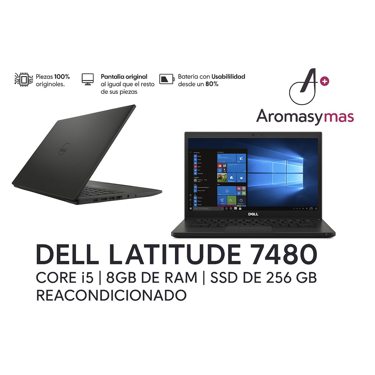 DELL - Dell Latitude 7480 -14 pulgadas- Core i5 - 8GB de RAM - SSD de 256 GB - Reacondicionado