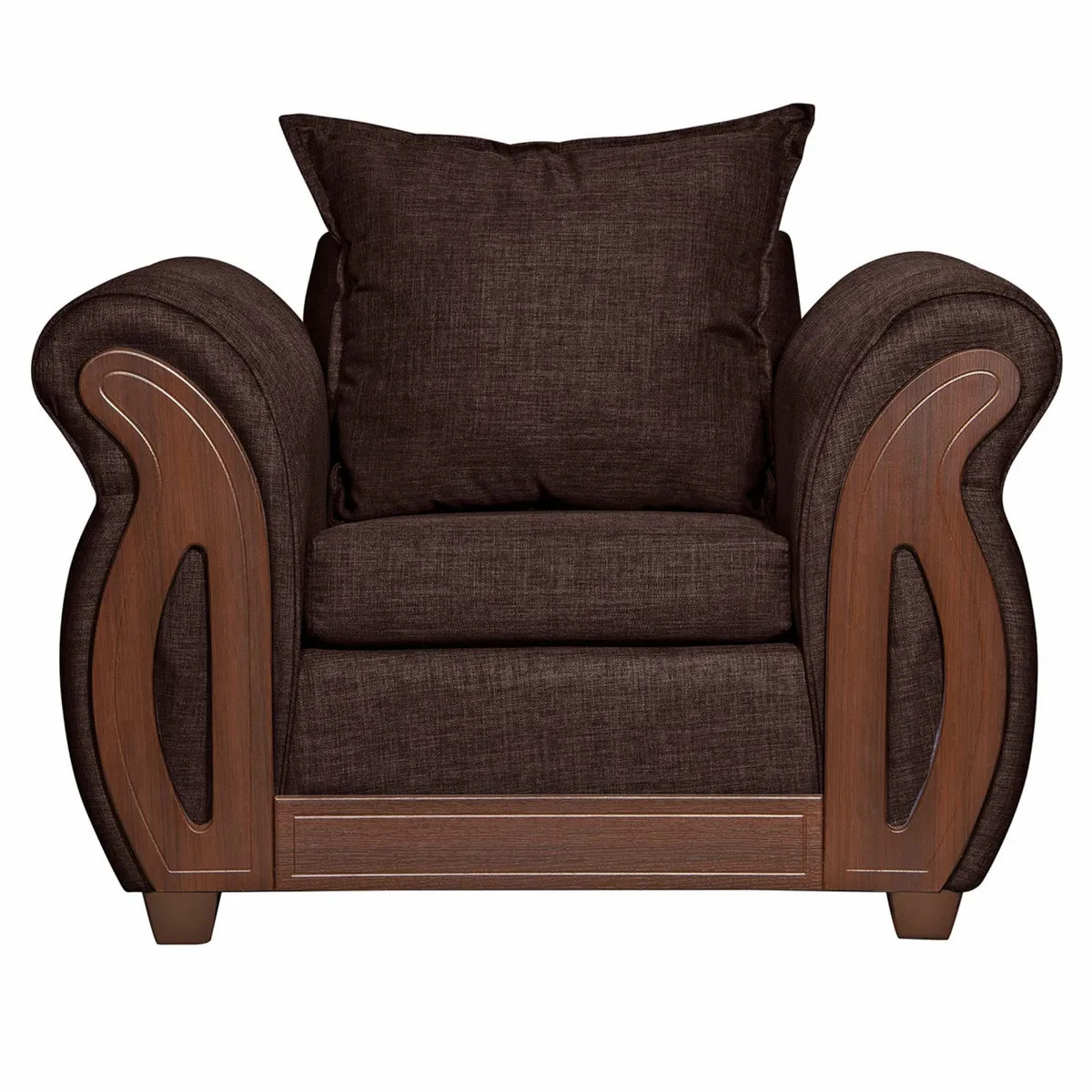 RUZAM MOBEL - SILLÓN 1 CUERPO ISIDORA CAFÉ