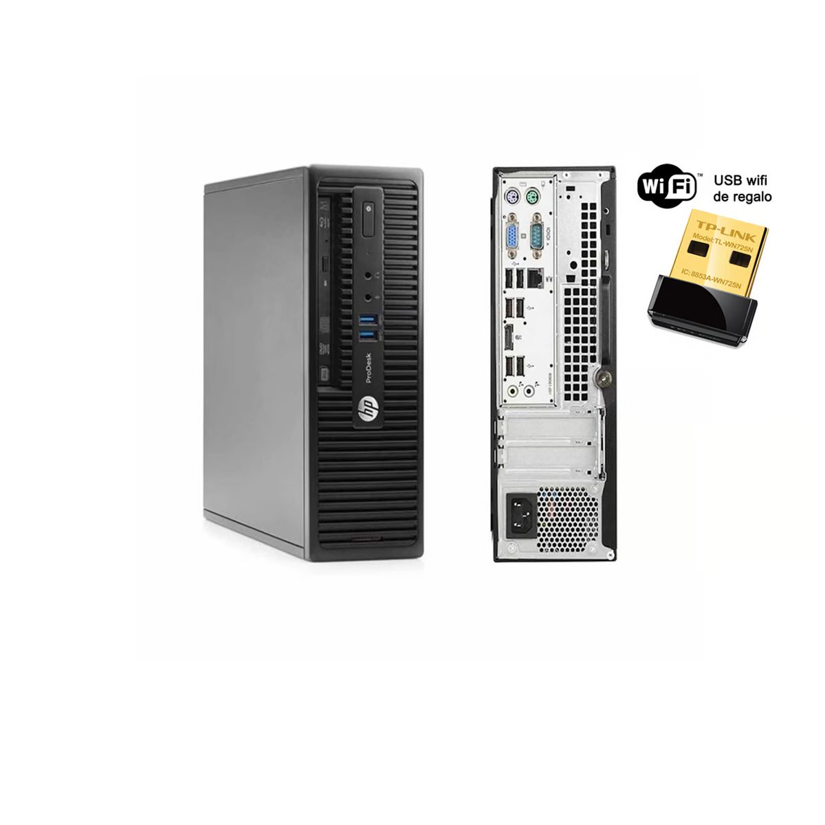 HP - PC Hp 400 G2.5  8gb ram. SSD120gb