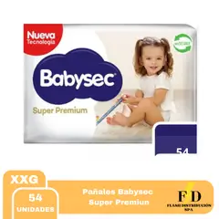 BABYSEC - Pañales Super Premium XXG por 54 pañales