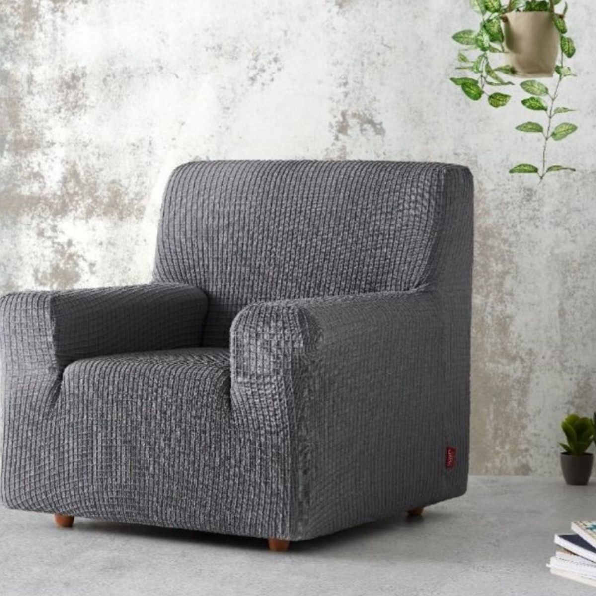 ZAHR - FUNDAS BIELASTICA 1 CUERPO BALI COLOR GRIS