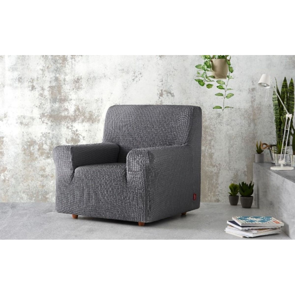 ZAHR - FUNDAS BIELASTICA 1 CUERPO BALI COLOR GRIS