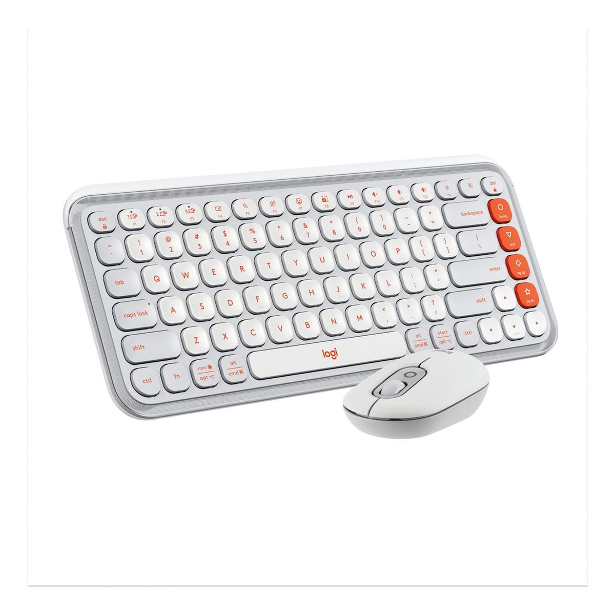 LOGITECH - Kit Teclado Y Mouse Logitech Pop Icon Español Blanco 2024