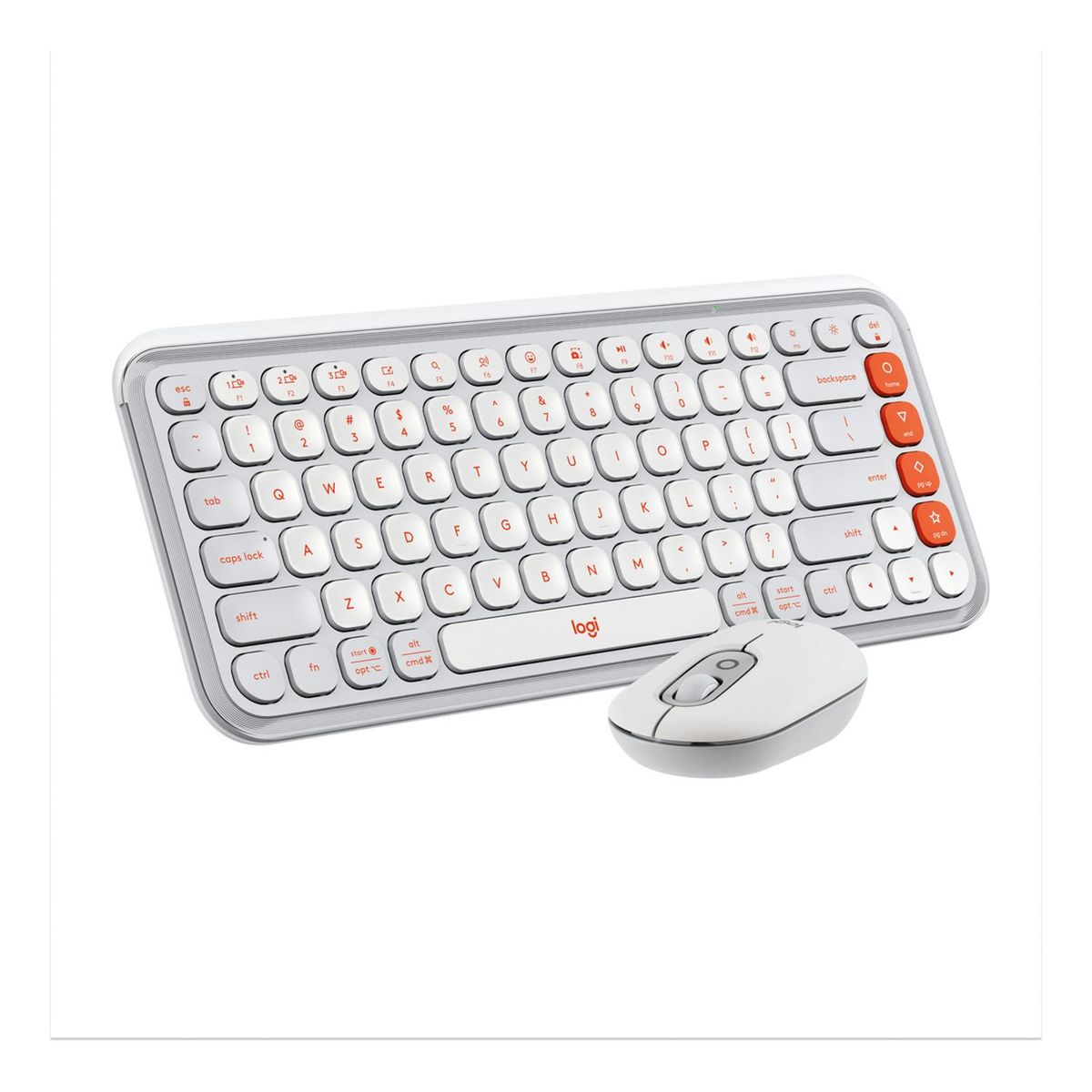 LOGITECH - Kit Teclado Y Mouse Logitech Pop Icon Español Blanco 2024