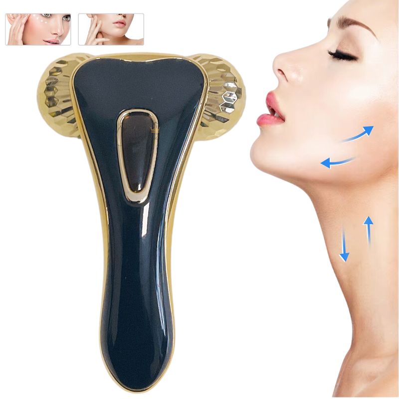 GENERICO - Masajeador Facial Corporal 3d Rodillo Manual