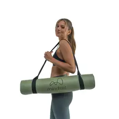 MINDSET - Mat de yoga antideslizante 5mm verde claro