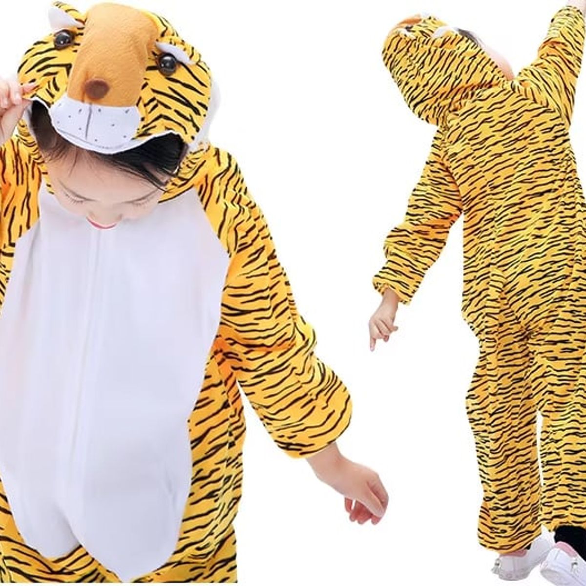 TODODISFRACESCHILE - Disfraz Tigre o Leopardo Deluxe Talla 9 a 11 años