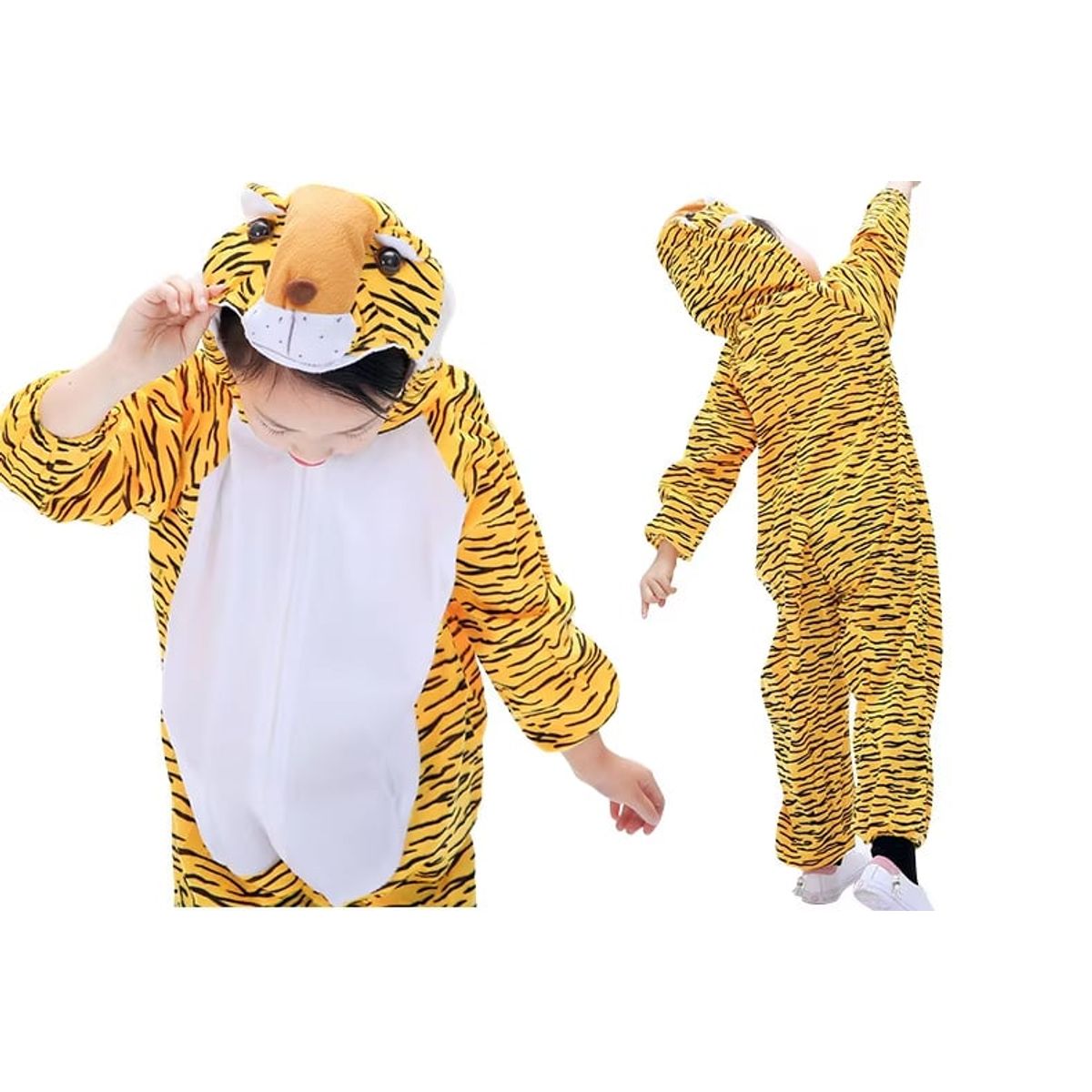 TODODISFRACESCHILE - Disfraz Tigre o Leopardo Deluxe Talla 9 a 11 años