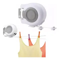 GENERICO - Tendedero Retractil Colgador Ropa De Pared