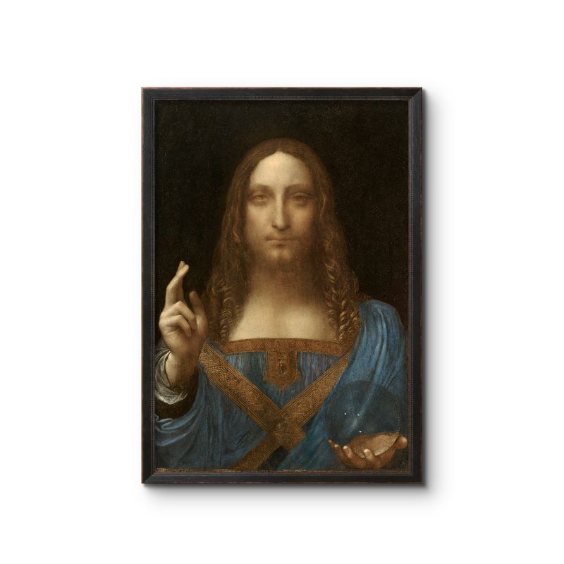 GENERICO - Cuadro decorativo Salvator Mundi - Da Vinci