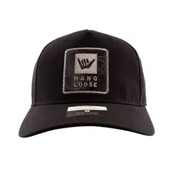 HANG LOOSE - Jockey Gorro Hombre Curvo Negro