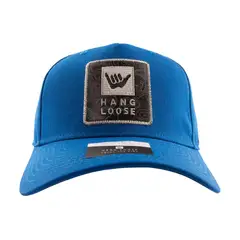 HANG LOOSE - Jockey Gorro Hombre Curvo Azul