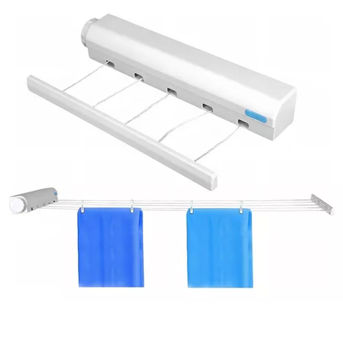 GENERICO - Tendedero Retractil Secador De Ropa Colgador Retractil Pared