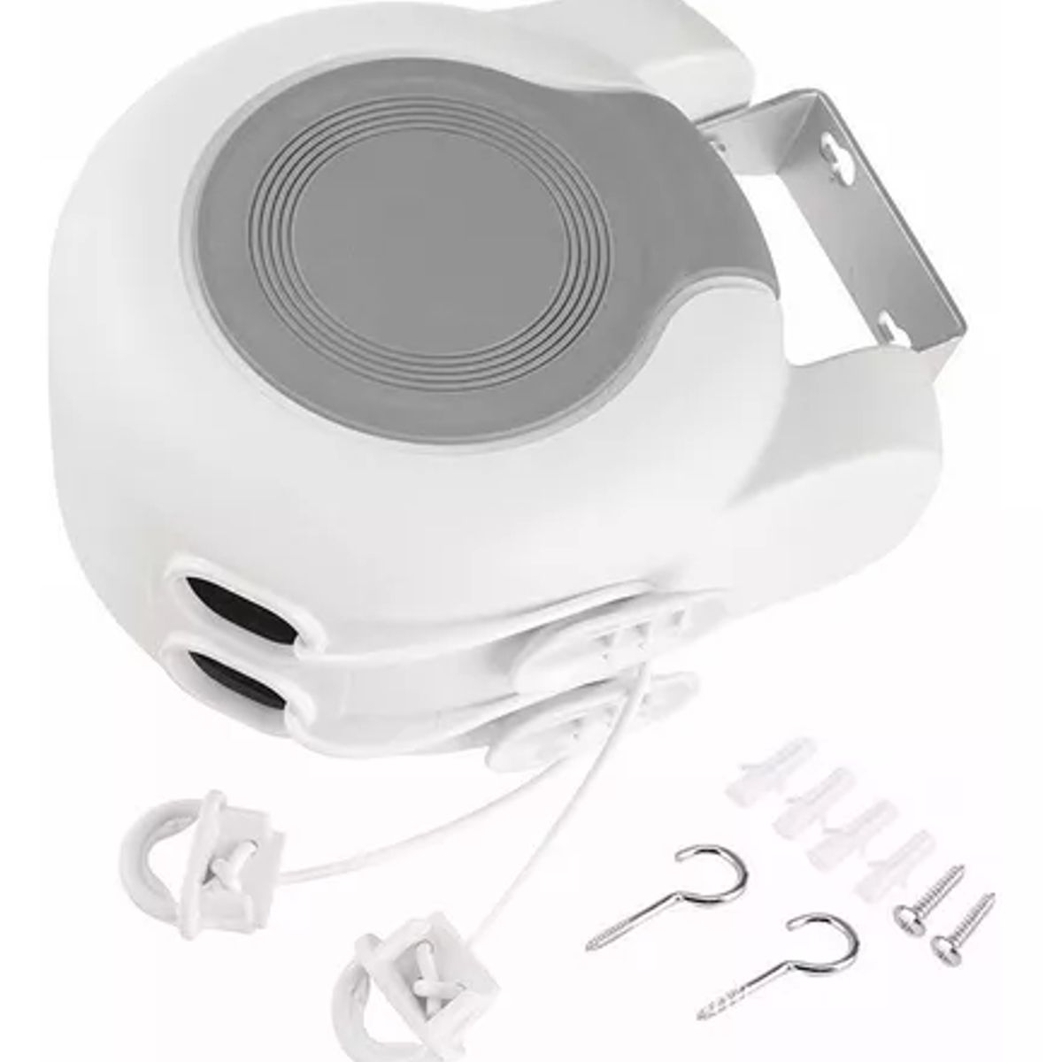 GENERICO - Tendedero Retractil Colgador Ropa Pared Doble Linea