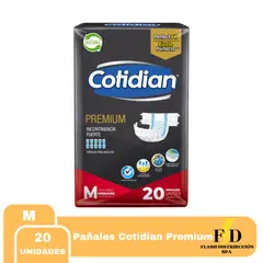 COTIDIAN - Pañales de Adulto Premium M 20 pañales