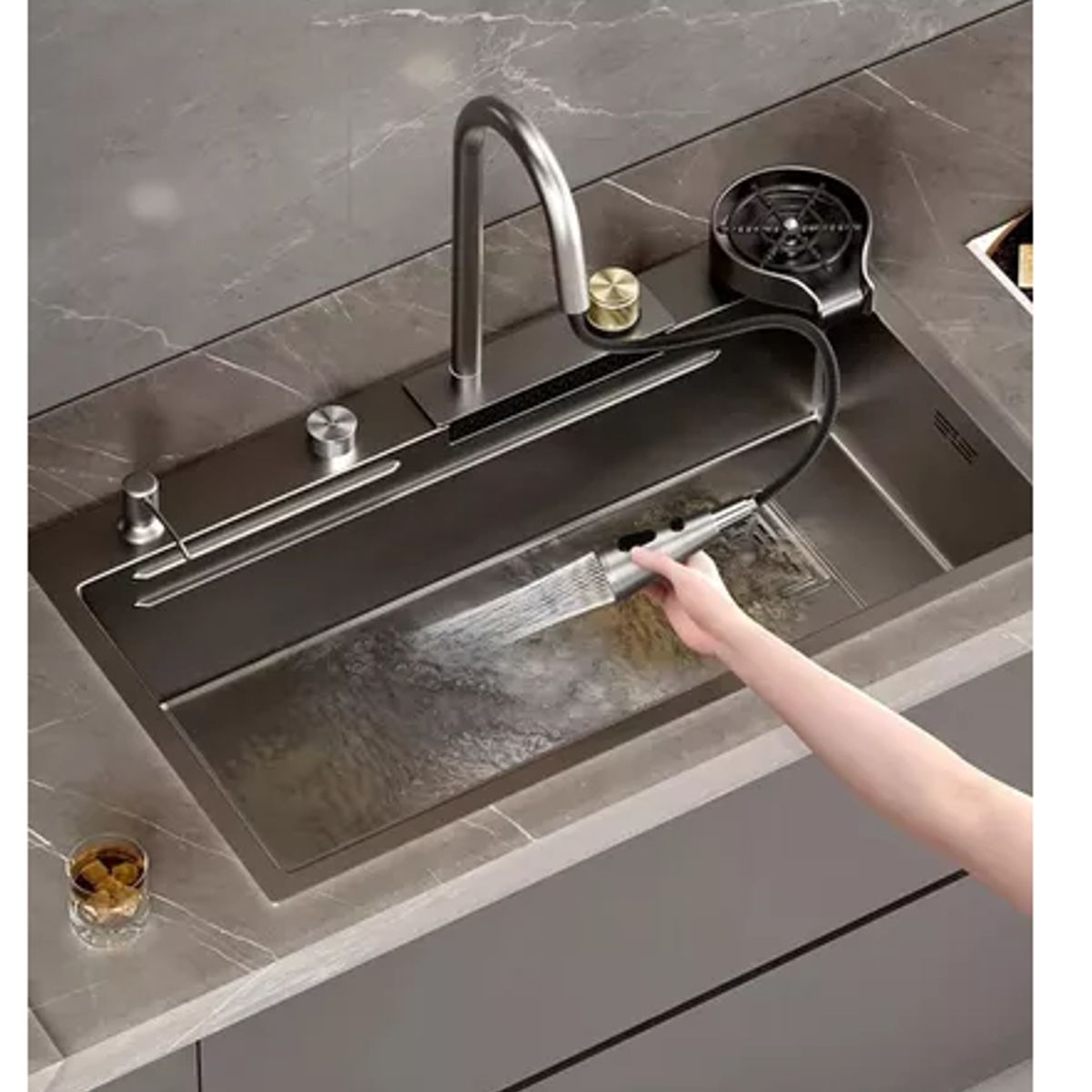 GENERICO - Fregadero Multifuncional De Acero Inoxidable Limpieza Fácil