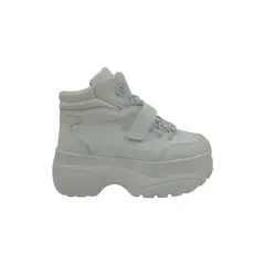PAND G - Zapatilla Blanca Plataforma Mujer