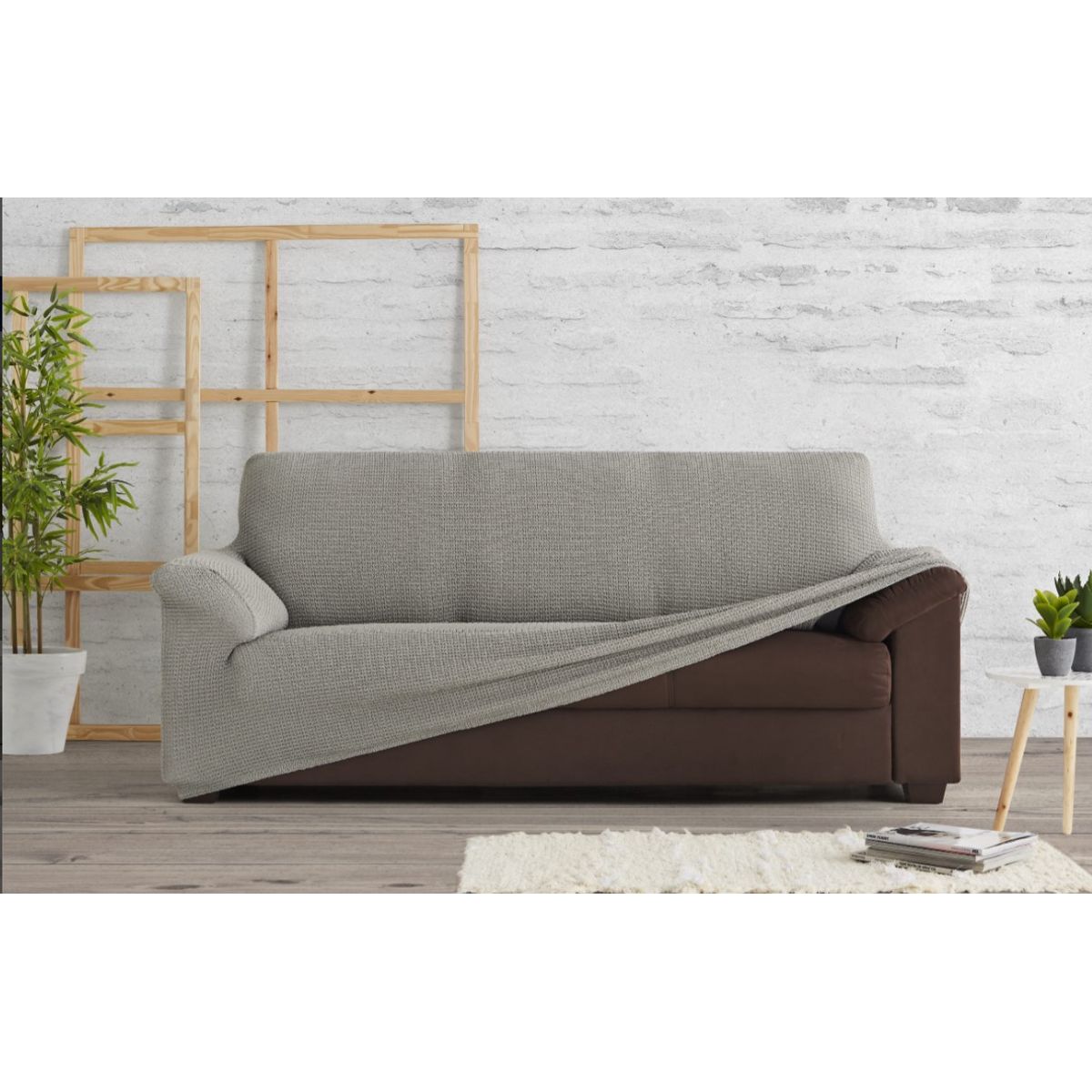 ZAHR - FUNDAS BIELASTICA 3 CUERPOS BALI COLOR GRIS