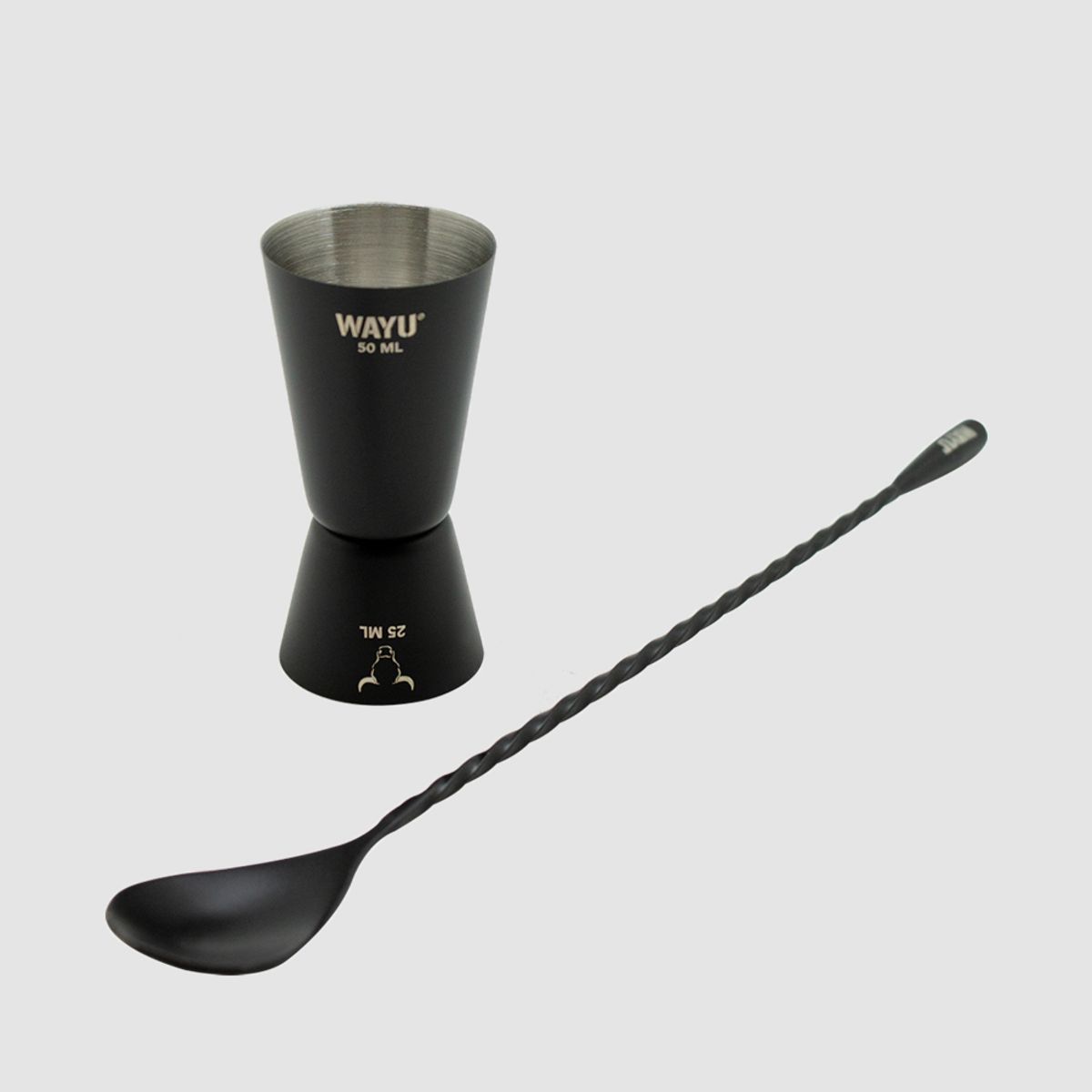 WAYU - Set De Medidor Y Cuchara Coctel Wayu