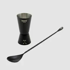 WAYU - Set De Medidor Y Cuchara Coctel