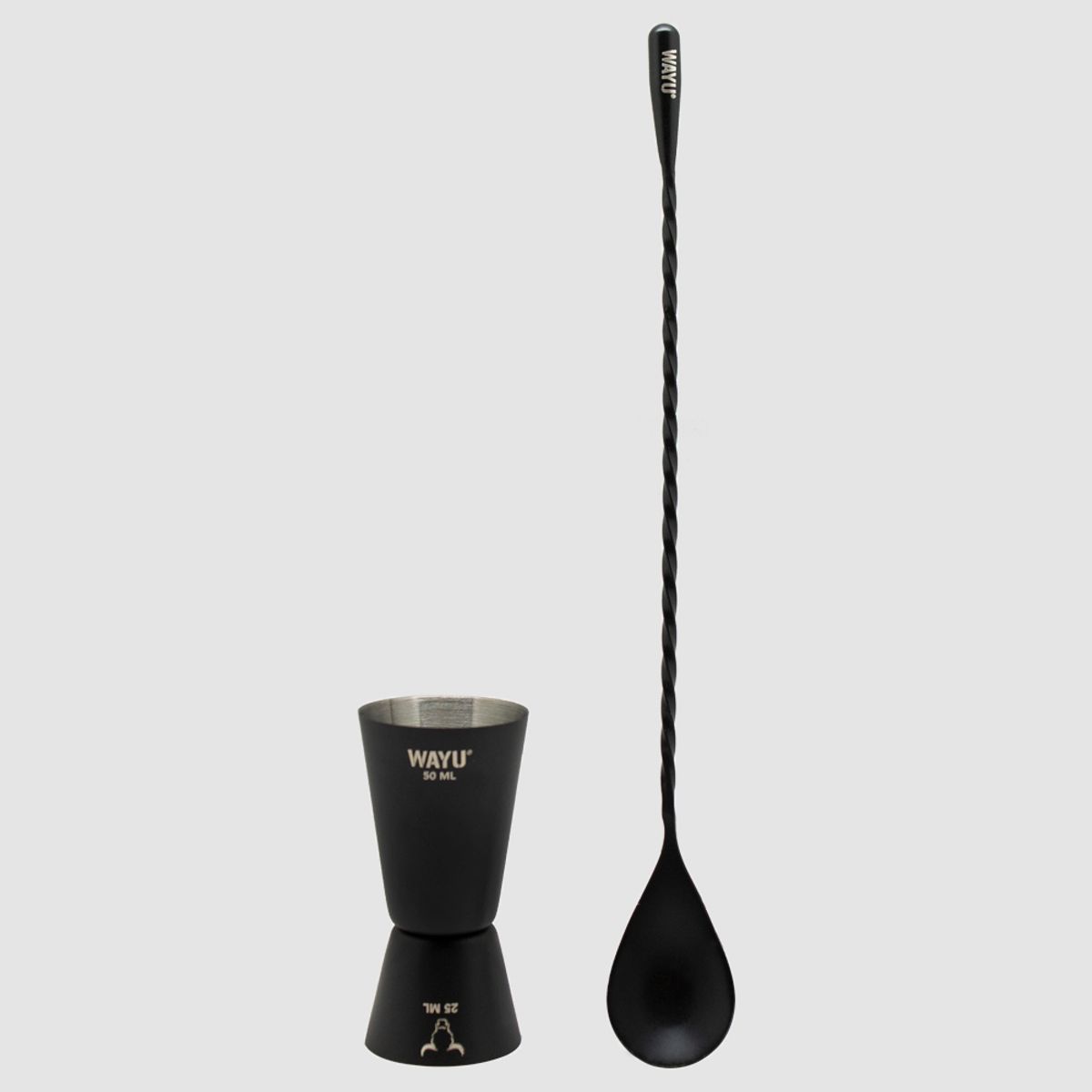 WAYU - Set De Medidor Y Cuchara Coctel Wayu