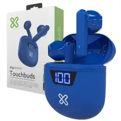 KLIP XTREME - Audífonos Touchbuds TWS Bluetooth Azul - Azul