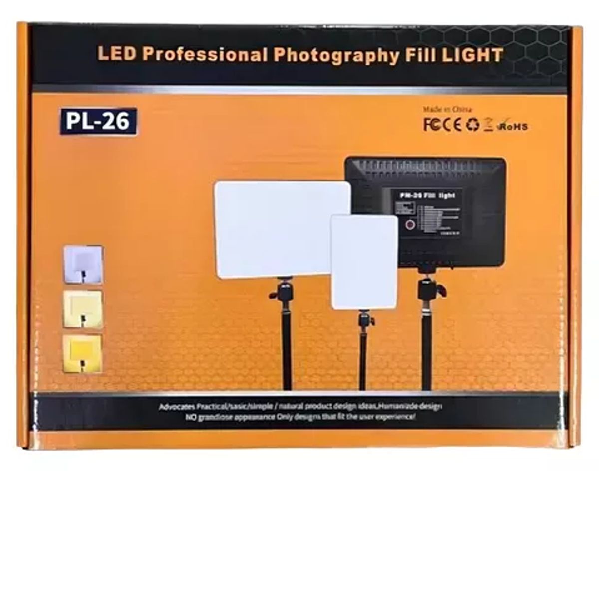 GENERICO - Panel Estudio Luz De Relleno Pl-26 Panel Video Fotografía Cuperstorecl