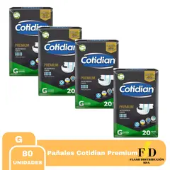 COTIDIAN - Pañales de Adulto Premium G 4pqts x 20uds 40 pañales