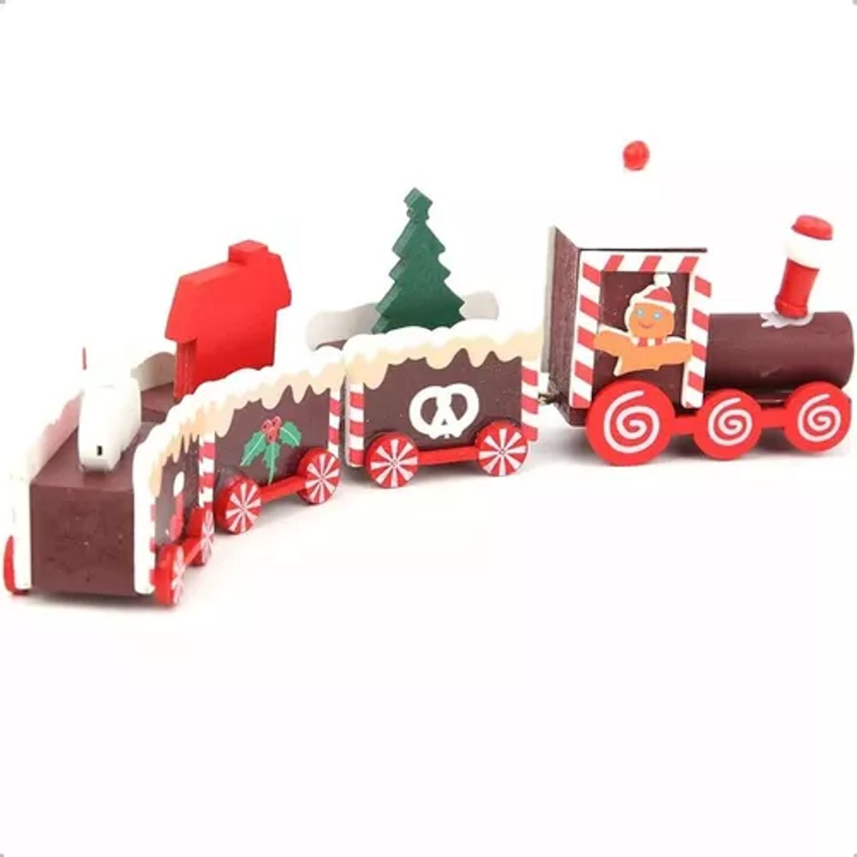GENERICO - Tren Madera Adorno Navidad Decoración Hogar Navidad