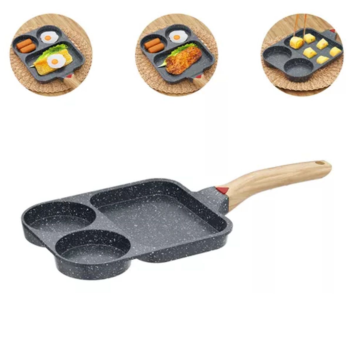 GENERICO - Sartén Antiadherente Para Tortillas Huevos Plancha Cocina