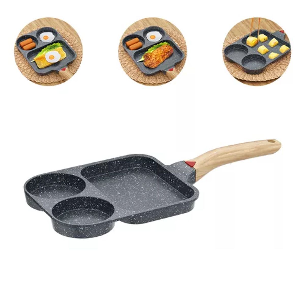 GENERICO - Sartén Antiadherente Para Tortillas Huevos Plancha Cocina