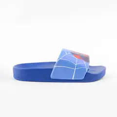 MARVEL - Sandalia Slide Niño Telaraña Spiderman Azul
