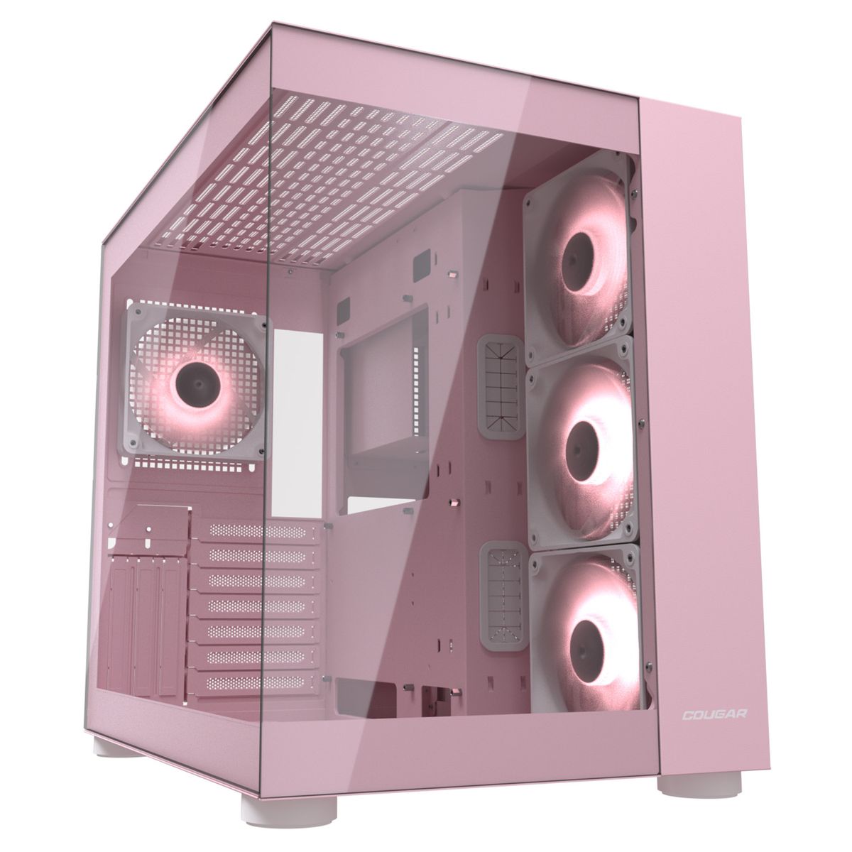 COUGAR - Gabinete gamer Cougar FV150 RGB Pink