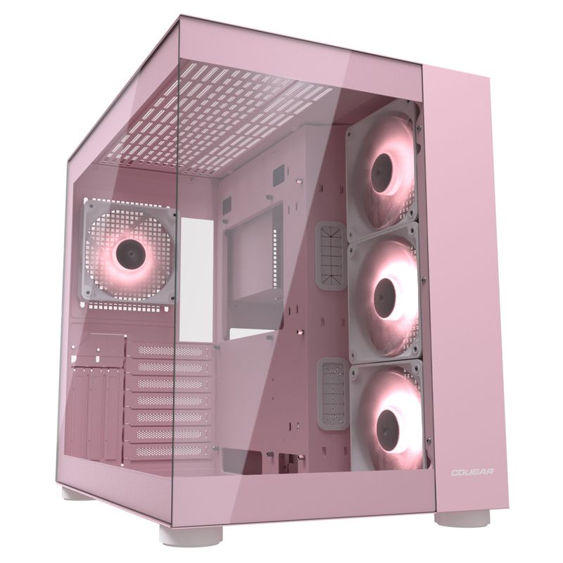 COUGAR - Gabinete gamer Cougar FV150 RGB Pink